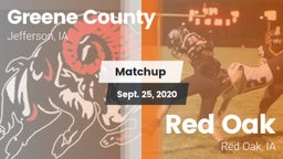 Matchup: Greene County vs. Red Oak  2020