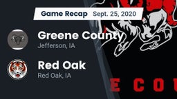 Recap: Greene County  vs. Red Oak  2020