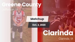 Matchup: Greene County vs. Clarinda  2020
