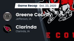 Recap: Greene County  vs. Clarinda  2020