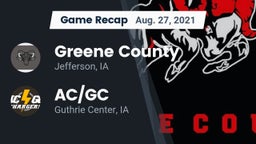 Recap: Greene County  vs. AC/GC  2021