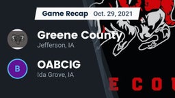 Recap: Greene County  vs. OABCIG  2021
