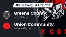 Recap: Greene County  vs. Union Community  2022