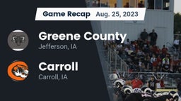 Recap: Greene County  vs. Carroll  2023