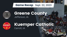 Recap: Greene County  vs. Kuemper Catholic  2023
