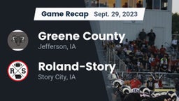 Recap: Greene County  vs. Roland-Story  2023