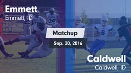 Matchup: Emmett  vs. Caldwell  2016