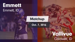 Matchup: Emmett  vs. Vallivue  2016