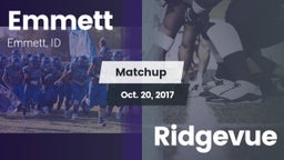 Matchup: Emmett  vs. Ridgevue 2017