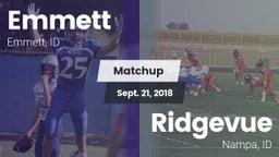 Matchup: Emmett  vs. Ridgevue 2018