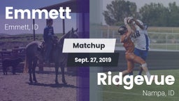Matchup: Emmett  vs. Ridgevue 2019