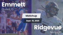 Matchup: Emmett  vs. Ridgevue  2020