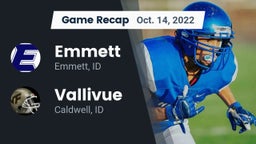 Recap: Emmett  vs. Vallivue  2022