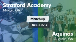 Matchup: Stratford Academy vs. Aquinas  2016
