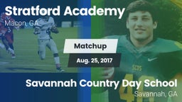 Matchup: Stratford Academy vs. Savannah Country Day School 2017