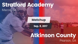 Matchup: Stratford Academy vs. Atkinson County  2017
