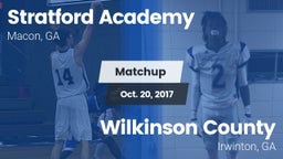 Matchup: Stratford Academy vs. Wilkinson County  2017