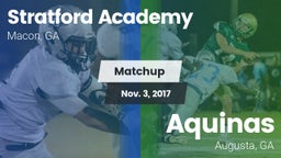 Matchup: Stratford Academy vs. Aquinas  2017