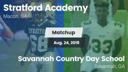 Matchup: Stratford Academy vs. Savannah Country Day School 2018