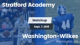 Matchup: Stratford Academy vs. Washington-Wilkes  2018