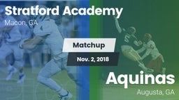 Matchup: Stratford Academy vs. Aquinas  2018