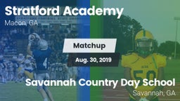 Matchup: Stratford Academy vs. Savannah Country Day School 2019