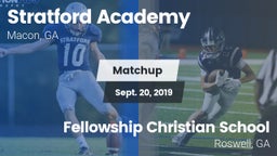 Matchup: Stratford Academy vs. Fellowship Christian School 2019