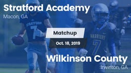 Matchup: Stratford Academy vs. Wilkinson County  2019