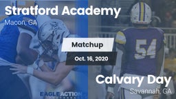 Matchup: Stratford Academy vs. Calvary Day  2020