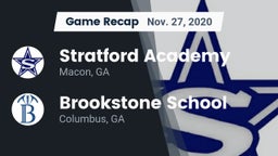 Recap: Stratford Academy  vs. Brookstone School 2020