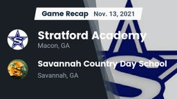 Recap: Stratford Academy  vs. Savannah Country Day School 2021