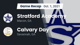 Recap: Stratford Academy  vs. Calvary Day  2021