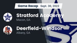 Recap: Stratford Academy  vs. Deerfield-Windsor  2022