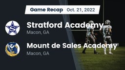 Recap: Stratford Academy  vs. Mount de Sales Academy  2022