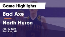 Bad Axe  vs North Huron Game Highlights - Jan. 7, 2020