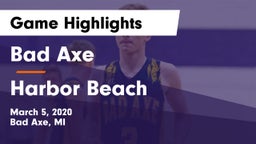Bad Axe  vs Harbor Beach  Game Highlights - March 5, 2020