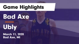 Bad Axe  vs Ubly Game Highlights - March 11, 2020