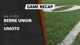 Recap: Berne Union  vs. Unioto  2016