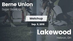 Matchup: Berne Union High vs. Lakewood  2016