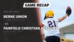 Recap: Berne Union  vs. Fairfield Christian Academy  2016