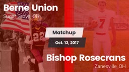 Matchup: Berne Union High vs. Bishop Rosecrans  2017