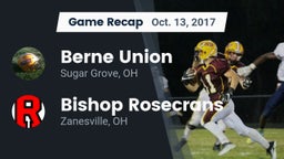 Recap: Berne Union  vs. Bishop Rosecrans  2017