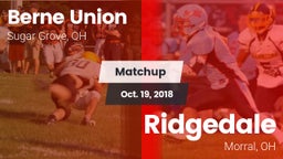 Matchup: Berne Union High vs. Ridgedale  2018