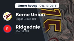 Recap: Berne Union  vs. Ridgedale  2018