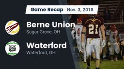 Recap: Berne Union  vs. Waterford  2018
