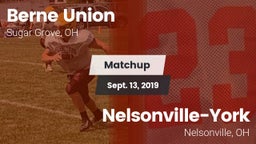 Matchup: Berne Union High vs. Nelsonville-York  2019