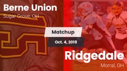 Matchup: Berne Union High vs. Ridgedale  2019