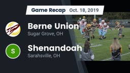 Recap: Berne Union  vs. Shenandoah  2019
