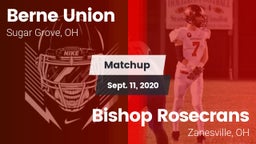 Matchup: Berne Union High vs. Bishop Rosecrans  2020