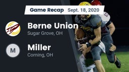 Recap: Berne Union  vs. Miller  2020